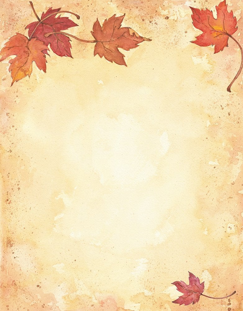 Great Papers! Fall Leaves Letterhead, 25 count, 11""x8.5"" (2015055) - Image 1